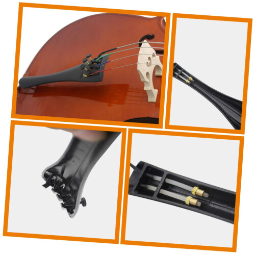 2 Sets Cello Tailpiece with Fine Tuners for Precision Tuning Control and Stable Sound Performance 1