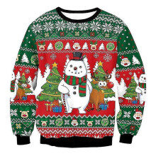 (XL, SWYS087) Men Women Funny Ugly Christmas Sweaters Jumpers Tops 3d Novelty Printed Autumn Winter Festive Clothing Pullover Xmas Sweatshirt