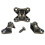 (F) 10 Pieces L-shape Support Connector Bracket | Removable Corner Code | Right Angle Bracket Support Fastener | Furniture Use 3