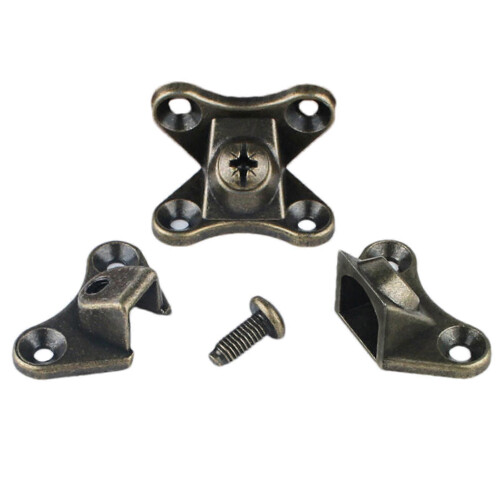 (A) 10 Pieces L-shape Support Connector Bracket | Removable Corner Code | Right Angle Bracket Support Fastener | Furniture Use 2
