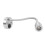 RV Bedside Light 2W 360 Gooseneck 12-24V Silver 1