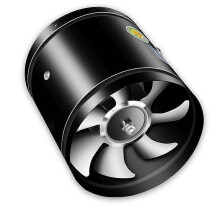 (White 6 Inch) 4/6/7'' Inch Exhaust Fan Duct Ceiling Air Ventilation Metal Pipe Ventilation Exhaust Fan for Household Kitchen