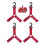 Porte-bobines Portable, sangle réglable, porte-Pom léger,-Rouge 1