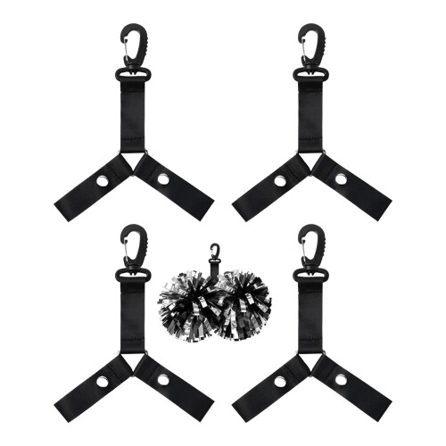 Cheerleading Bobbles Storage Strap Backpack Organizer-Black