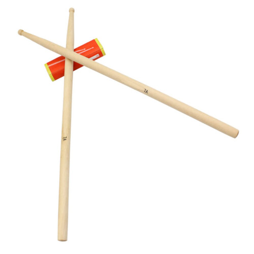 Maple Drum Sticks Bulk Pack for Beginners with Balanced Maple Construction and Smooth Grip