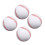 4Pcs PU Soft Baseball Elastic Squeeze Toy Training Ball-White 1