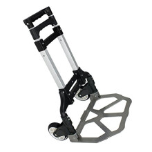 Aluminum Folding Hand Truck Dolly 176lbs Load Capacity with Telescoping Handle for Travel and Office