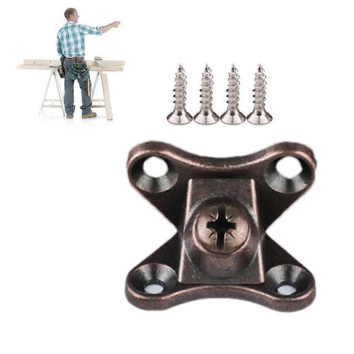 (F) 10 Pieces L-shape Support Connector Bracket | Removable Corner Code | Right Angle Bracket Support Fastener | Furniture Use 1