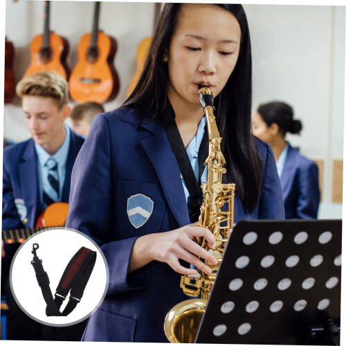Alto Saxophone Neck Strap Adjustable Padded Design Comfortable Neck Support Secure Attachment 1