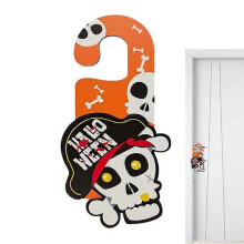 (Purple) Halloween Door Plate Decoration Halloween Pumpkin Decorations Spooky Decoration Halloween Door Hangings For Front Porch Fall