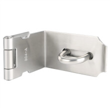 Barn Door Lock 5 Inch Stainless Steel Latch for Gate and Window, Secure 90 Locking, Weather‑Resistant