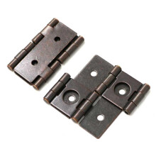 4 Pcs Double Acting Folding Screen Hinges Antique Red Iron Door Hardware TwoWay Swing Design