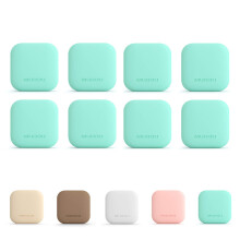 Door Stopper Wall Protector 8 Pack Green Silicone Door Bumper Pads Self Adhesive Noise Reduction