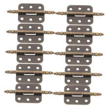 10pcs Antique Cabinet Hinges Vintage Iron Construction Rustic Design for Kitchen Cabinet Restoration