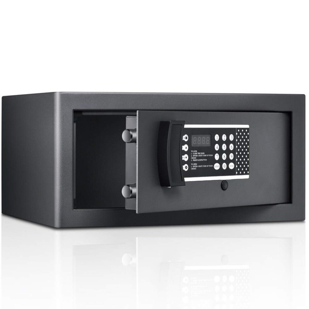 Security Safe Box 20Cm Black Home Electronic Password Steel Antitheft Safe With Keypad Lock 9771547906872