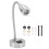 RV Bedside Light 2W 360 Gooseneck 12-24V Silver 3