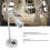 RV Bedside Light 2W 360 Gooseneck 12-24V Silver 4
