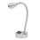 RV Bedside Light 2W 360 Gooseneck 12-24V Silver 12