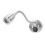 RV Bedside Light 2W 360 Gooseneck 12-24V Silver 16