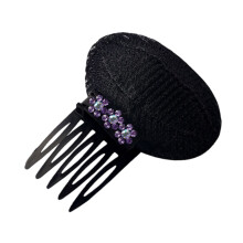 Clip In Memory Hair Clip Thickener Comb For Lifting Up-Purple