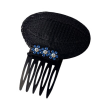Volumizing Pad Hair Clip Comb For Office Party Hairstyling-Blue