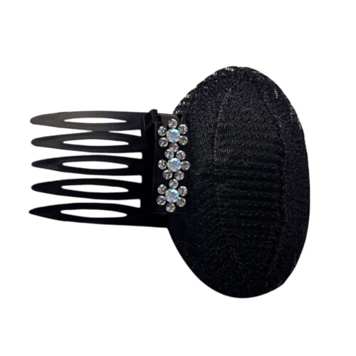 Volumizing Hair Clip Hair Pad Comb Insert For Flat-Silver white