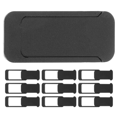 10Pièces Cache Caméra Laptop Et Mobile ABS Noir Slim Protection