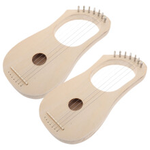 2Sets Handgemaakte Khaki Harp Muziekinstrument Voor Thuis