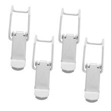 4pcs Heavy Duty Stainless Steel Toggle Latch Fasteners Spring‑Loaded Lock for Tool Boxes and Cabinets