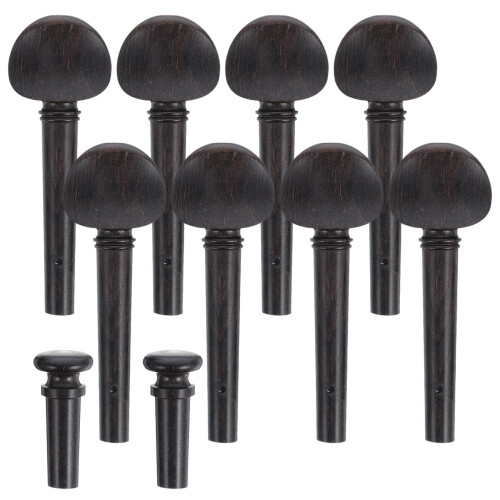 1Ensemble Chevilles De Violon En Ébène Noir Kit Complet Précis