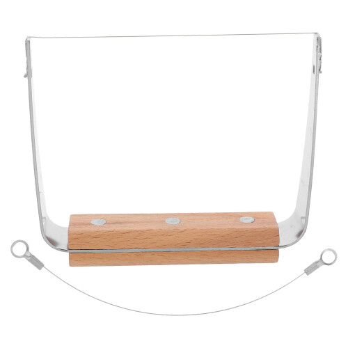 1Set Elegant Wooden Handle Cheese for Hard and Soft Cheese