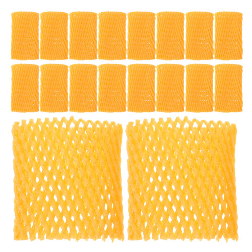 400Pcs Orange Foam Fruit Wrap Net Bags for Mango Packaging