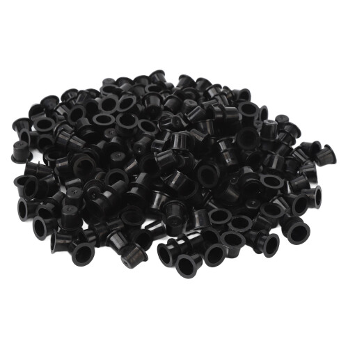 Tattoo Ink Caps Cups Plastic 1000pcs Black S 2