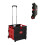 Folding Utility Cart 80Lb Capacity with Smooth Wheels, Telescopic Handle, Red Large 1