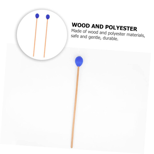 Marimba Mallets Pair with Wool Head, Warm Tone Soft Percussion Mallets for Versatile Use 2