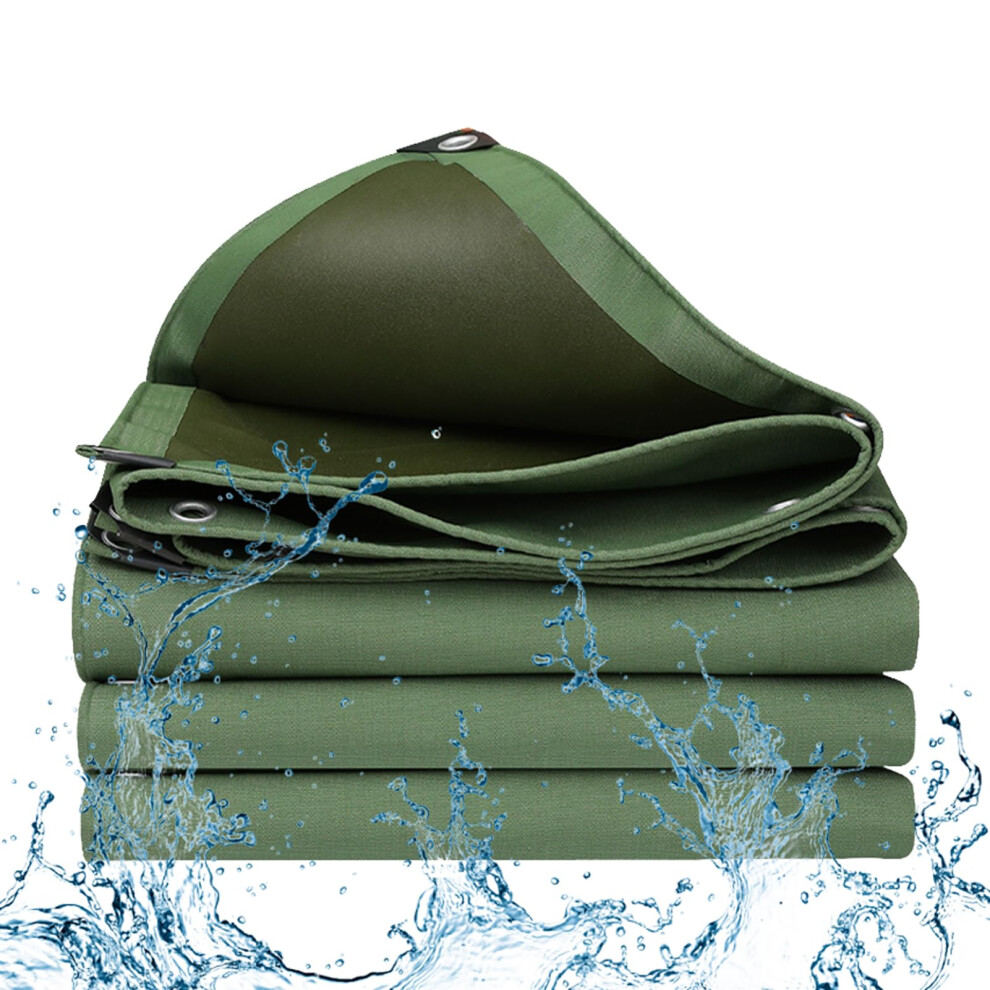 Waterproof Heavy Duty Tarp 20X30 Ft, TearâResistant Canvas Tarpaulin With Rustproof Grommets For Outdoor Use 9330225383772