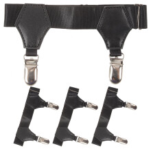4St Sokgarters Met Antislip Metalen Clips En Elastische Garters