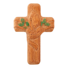 Kruis Baby Donkebruin Geschenk En Gebedsherinnering