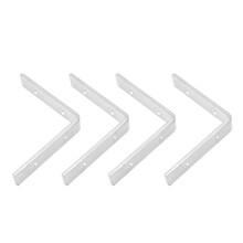 4pcs Rustproof L Brackets 3.9 x 3.9 inch Heavy Duty Corner Braces for Furniture Reinforcement