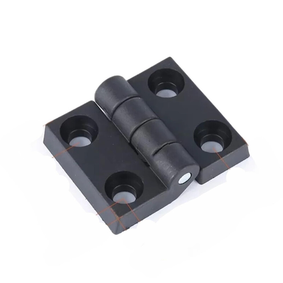 Black Nylon Cabinet Hinges 360 Rotating Concealed Door Hinges Durable Industrial Design 60X50x10 9330225383932