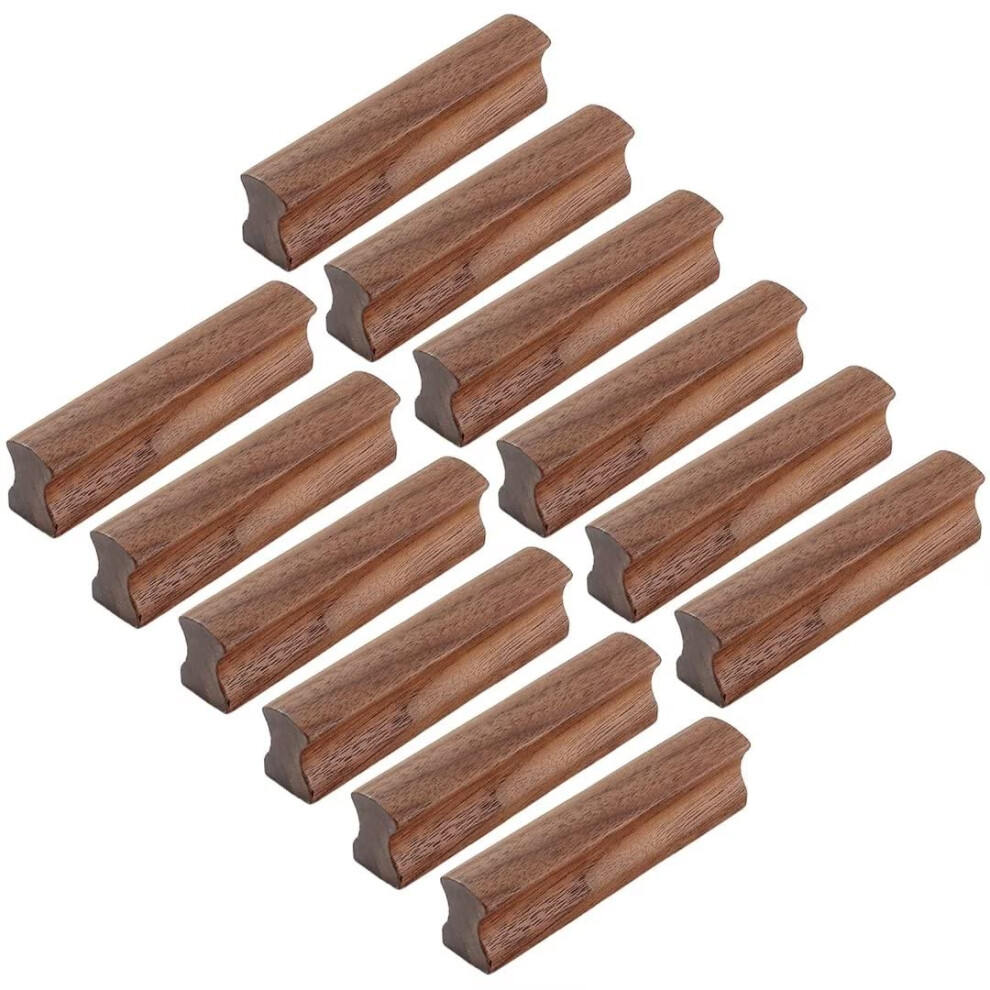 Set Of 12 Natural Wood Cabinet Handles 64Mm Solid Wood Drawer Pulls For Dressers And Kitchen 9073542053927