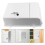 White Wall Mounted Lockable Mailbox, Large Capacity Outdoor Postbox with Durable Metal Construction 2