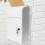 White Wall Mounted Lockable Mailbox, Large Capacity Outdoor Postbox with Durable Metal Construction 5