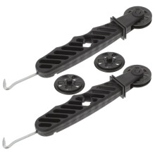2pcs Window Screen Tool 2 in 1 Design with Hook Ergonomic Grip for Quick Screen Fix