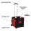 Folding Utility Cart 80Lb Capacity with Smooth Wheels, Telescopic Handle, Red Large 4