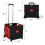 Folding Utility Cart 80Lb Capacity with Smooth Wheels, Telescopic Handle, Red Large 5