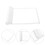 3Pcs Sturdy Nylon Golf Practice Flags White for Indoor Outdoor Putting 6
