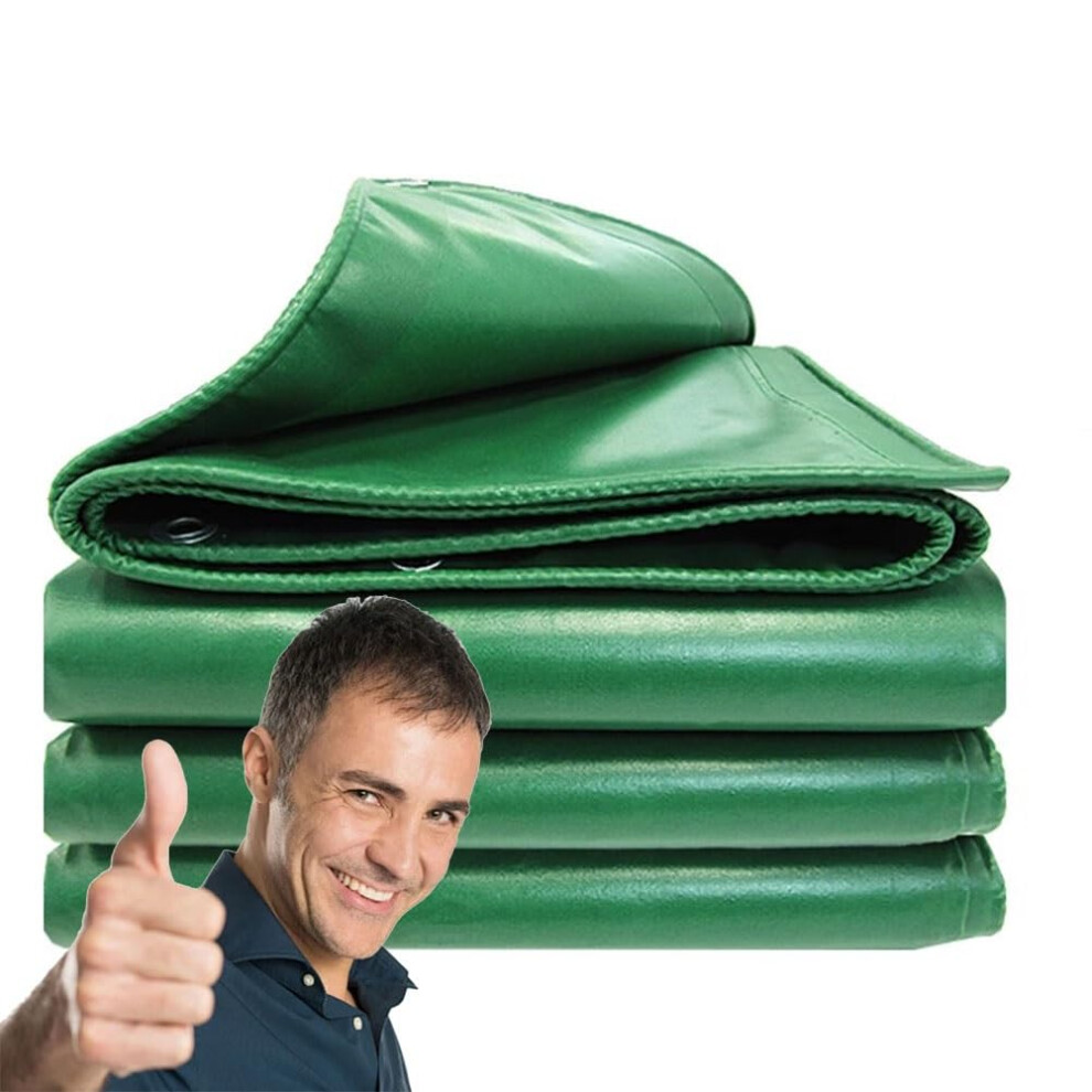 Heavy Duty Waterproof Tarp 4X6m Green, Uv Resistant Tarpaulin With Rustproof Grommets For Camping And Outdoor Use 9073542054023