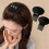 Volumizing Hair Clip Hair Pad Comb Insert For Flat-Silver white 6
