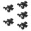 5Pcs Black Metal Mic Stand Clips Adjustable Pole Clamp for Recording 9
